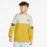 Свитшот Puma POWER COLORBLOCK CREW 84800831 р. S желтый