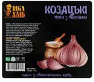 Чипси Riga Хліб козацькі з часником, рига хліб 110г 4820219910169