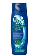 Шампунь Wash&Go Full & Strong с ментолом для всех типов волос 400 мл