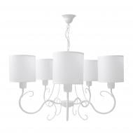 Люстра підвісна TK Lighting Swieczka 5x60 Вт E27 білий 1653