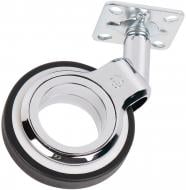 Ролик мебельный 46043 R 10020 d=75 мм хром/черный+белый Ferro Fiori