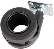 Ролик мебельный 48487 R 10040 d=65 мм со стопором хром/черный Ferro Fiori