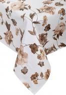Скатертина Peony 140x180 см білий з коричневим UP! (Underprice)