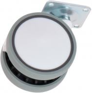 Ролик мебельный 46049 R 10050 d=63 мм белый/белый+серый Ferro Fiori