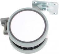 Ролик мебельный 48488 R 10050 d=63 мм со стопором белый/белый+серый Ferro Fiori