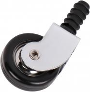 Ролик мебельный 46054 R 10090 d=37 мм хром/черный Ferro Fiori