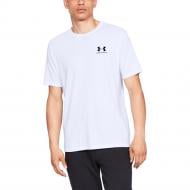 Футболка Under Armour SPORTSTYLE LEFT CHEST SS 1326799-100 р.2XL белый