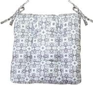 Подушка на стул Узор на сером 40х40 см Прованс