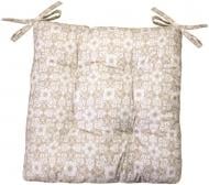 Подушка на стул Узор на бежевом 40х40 см Прованс