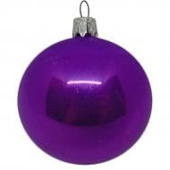Шар новогодний стеклянный d60 фиолетовый 60 мм