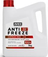 Антифриз Avex Catran Red MEG -33 ° G12+ от -30 до +40 готовый 5 кг красный