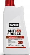 Антифриз Avex Catran Red MEG -25 ° G12+ от -20 до +35 готовый 1 кг красный