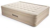 Матрац надувний Bestway Fortech Queen 203х152 см з електронасосом бежевий