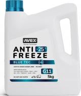Антифриз Avex Blue TEC MEG G11 от -20 до +40 готовый 5 кг голубой