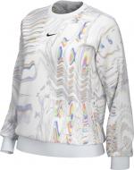 Свитшот Nike W NSW TREND FLC CREW AOP PRNT DJ4119-100 р. L белый