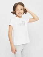 Футболка Puma ESS+ LOGO TEE 84695302 р.140 белый