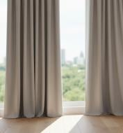 Штора-блекаут жакард двосторонній харріс бежевий пісок 150x270 см Текстиль-Контакт