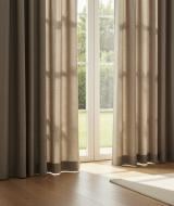 Штора-блэкаут жаккард двусторонний харрис капучино 150x270 см Текстиль-Контакт