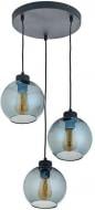 Світильник підвісний TK Lighting CUBUS GRAPHITE 3x60 Вт E27 чорний 2819