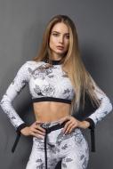Топ Designed for Fitness by Sasha Tattooing 508102401 р.one size белый