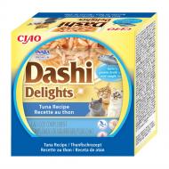 Ласощі для котів INABA DASHI Delights подрібнений тунець у бульйоні 70 г