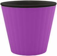Горшок пластиковый Алеана Ибис 15,7х13,0 см круглый 1,7 л сиреневый с черным (114034) Горшок пластиковый Алеана Ибис 15,7х13,0 см круглый 1,7 л сиреневый с черным (114034)