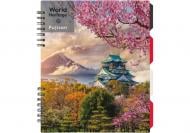 Блокнот Optima World Heritage B5 спіраль з розділювачами 120 арк. клітинка O20356-22