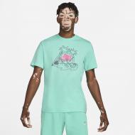 Футболка Nike M NSW TEE FUTURA TREE DD1258-307 р.XL бирюзовый
