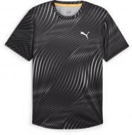 Футболка Puma RUN FAVORITE AOP SS TEE M 52421956 р.S черный