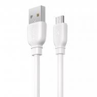 Кабель Remax Suji Series USB to Micro-USB 1 м white (RC-138m W)