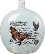 Ваза керамическая Бабочка 24,5 см 24,5 см голубая HG00058A0-H7634