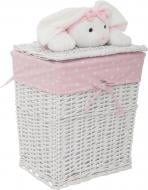 Корзина плетеная с текстилем детская 38x29x44 см JM09-32RECT-2