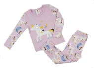 Піжама дитяча для дівчинки Luna Kids Єдиноріг р.134-140 рожевий