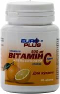 Вітамінно-мінеральний комплекс Euro-Plus Vitamin C 50 шт./уп. 100 г апельсиновий