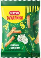 Сухарики SULTAN пшеничные со вкусом сметаны с зеленью 90г