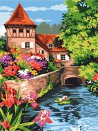 Полотно на картоні з контуром Пейзаж №35 30x40 см Rosa Start