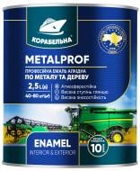 Емаль алкідна КОРАБЕЛЬНА METALPROF ENAMEL ПФ-133 червоно-коричневий глянець 2,5 л