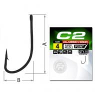 Крючок Fishing ROI карповый Сrystal C2 №4 10 шт.