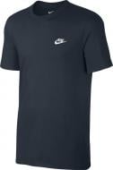 Футболка Nike M NSW TEE CLUB EMBRD FTRA 827021-475 р.L темно-синий