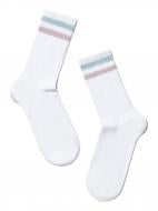 Носки женские MovementStandard M0130S (высокие, люрекс) 157 р.36-38 бело-светло-розовый 1 шт.