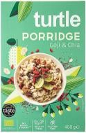 Каша овсяная Turtle с ягодами годжи и семенами чиа без глютена органическая 400 г (R0802)