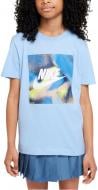 Футболка унисекс Nike Sportswear р.146/158 голубой HM5663-422