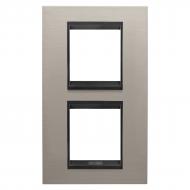 Рамка LUX вертикальная алюминий GW16224WS