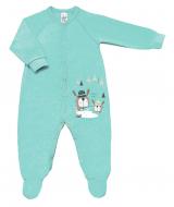 Комбинезон детский Smil р.74 бирюзовый 108564