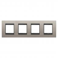 Рамка LUX горизонтальная алюминий GW16228WS