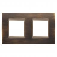 Рамка LUX горизонтальная латунь GW16223XQ