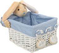 Корзина плетеная с текстилем детская 28x22x16 см JMA11-18TK-4