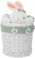 Корзина плетеная с текстилем детский 28x26 см JMA16-8RD-3