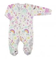 Комбинезон для девочки Bambinelli Единорог р.68 белый с рисунком