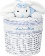 Корзина плетеная с текстилем детский 28x26 см JMA16-12RD-3